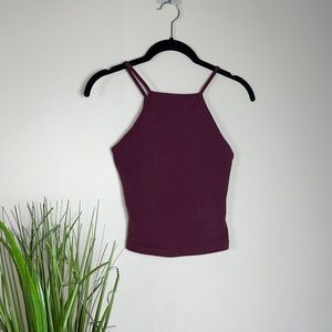Garage Dark Mauve Crop Top